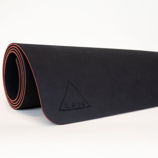 Imperfect - Final Sale - Alerse LIGHT Yoga Mat - Premium 6mm thick, 2.5lbs. - Midnight (Matte Black)