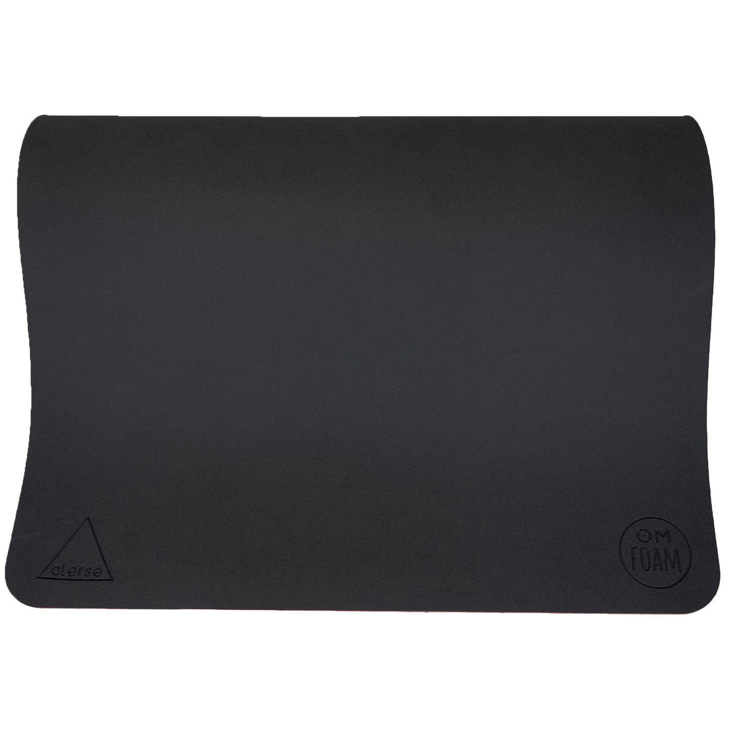 NEW!! alerse LIGHT Yoga Mat - Premium 6mm thick, 2.5lbs. - Midnight (Matte Black)