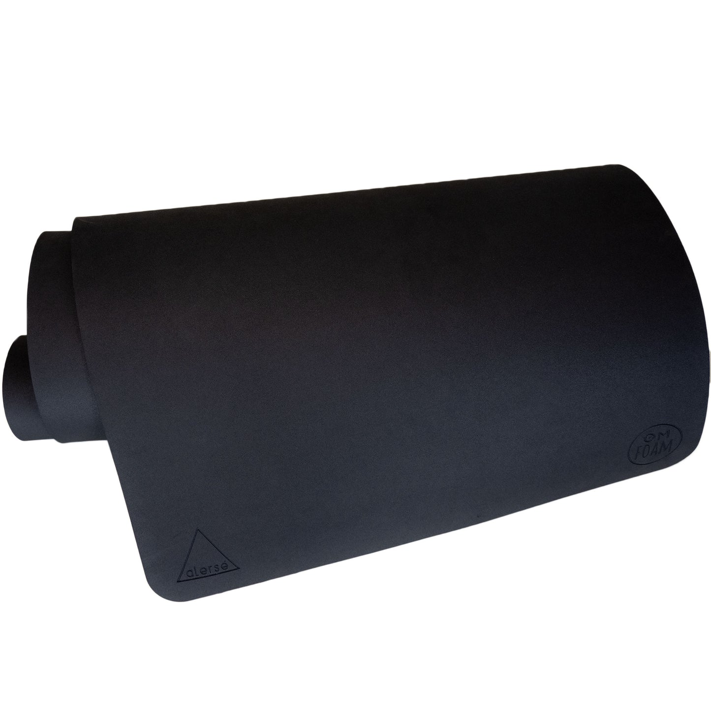 NEW!! alerse LIGHT Yoga Mat - Premium 6mm thick, 2.5lbs. - Midnight (Matte Black)