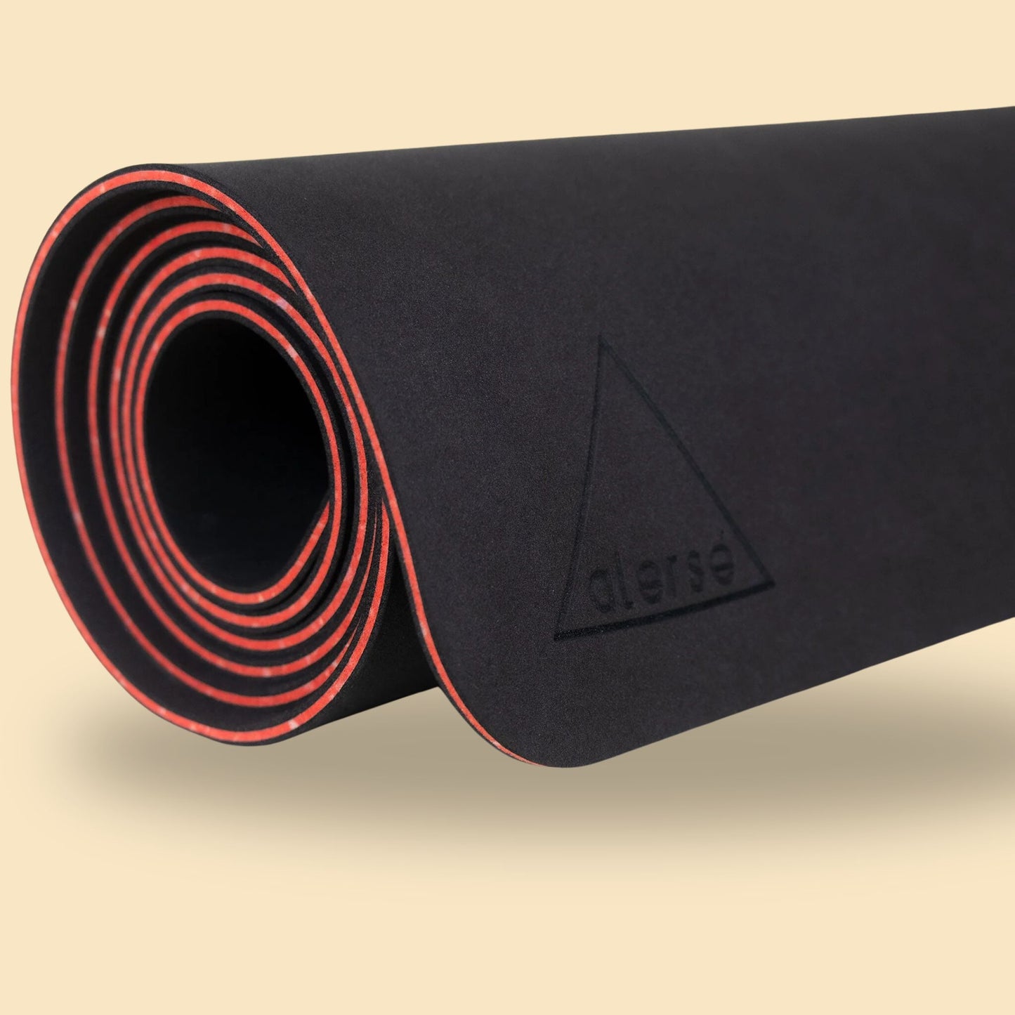 Alerse LIGHT Yoga Mat - Premium 6mm  thick, 2.5lbs. - ( Matte Black)
