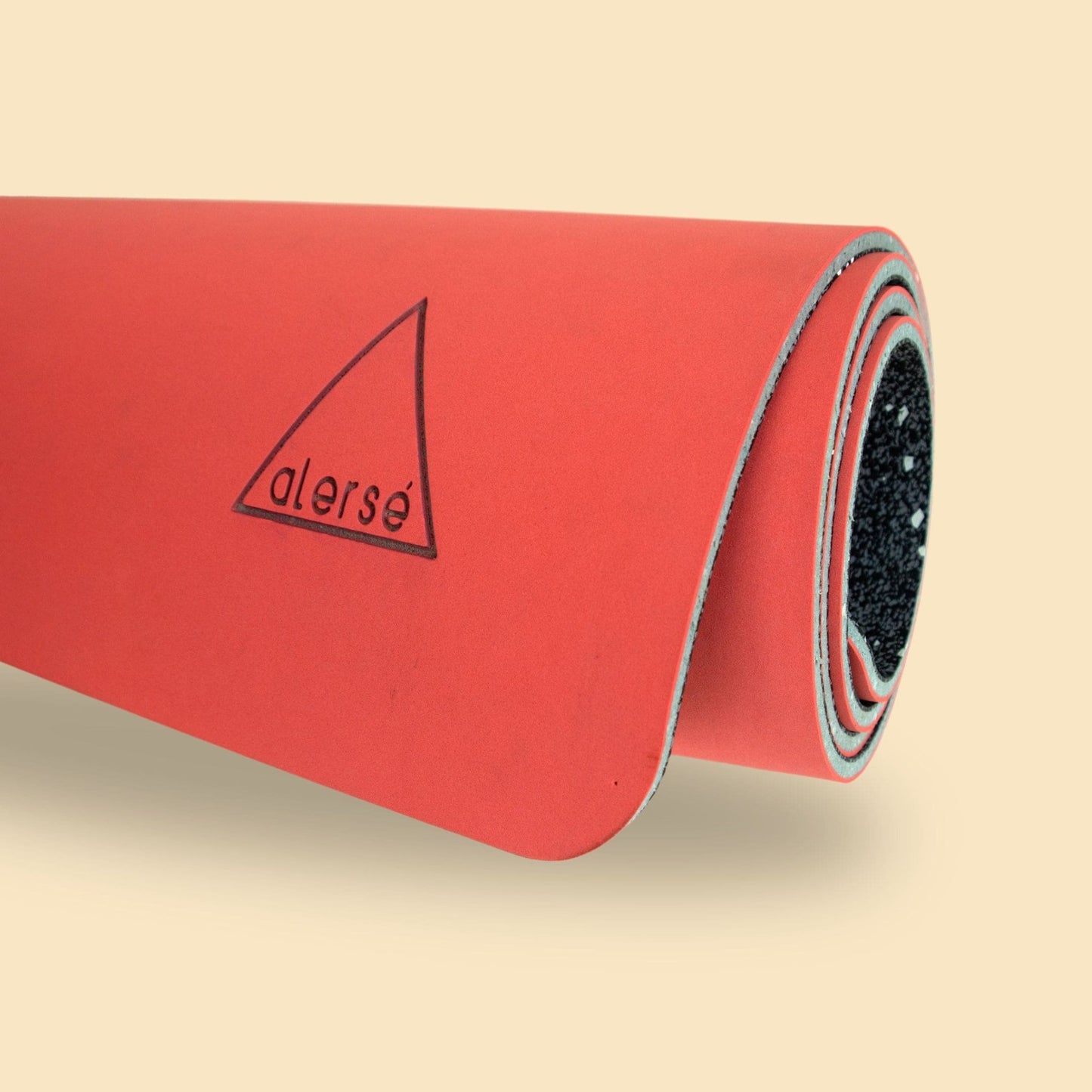 THICK Coral Red Yoga Mat - Alerse