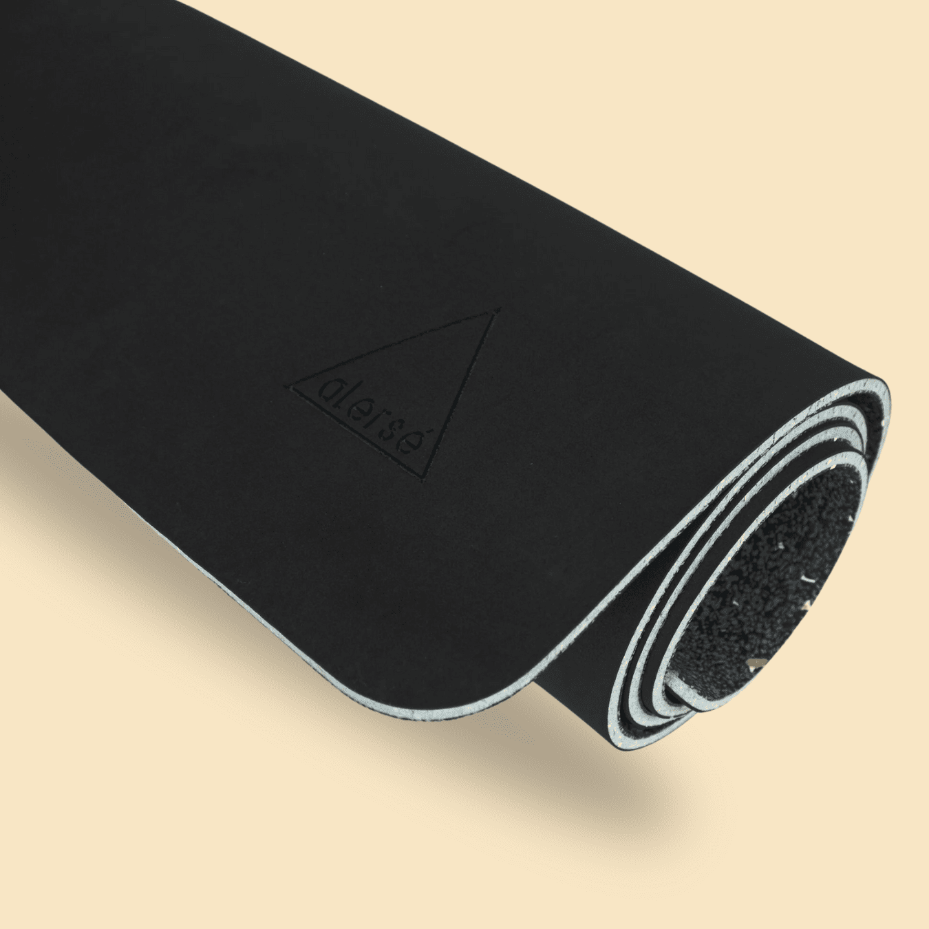 THICK Midnight Matte Black Yoga Mat - Alerse
