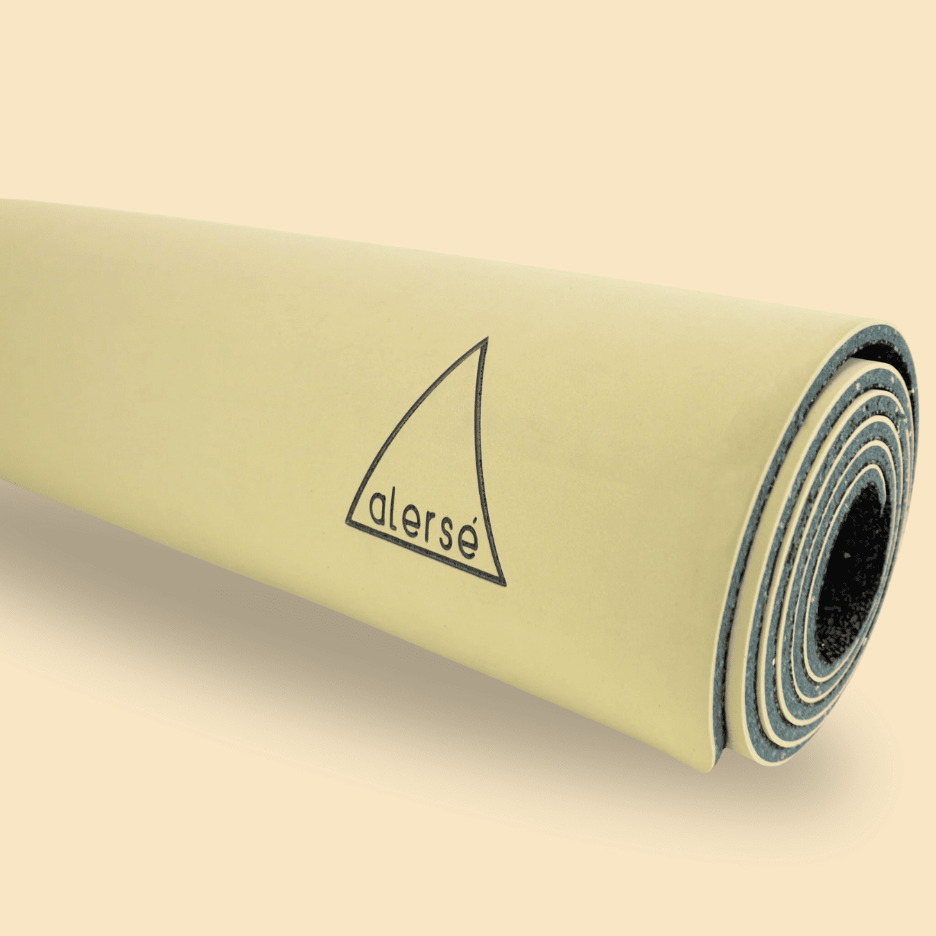 THICK Sand Beige Yoga Mat - Alerse