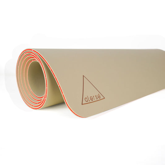 NEW!! alerse LIGHT Yoga Mat - Premium 6mm thick, 2.5lbs. - Sand Color