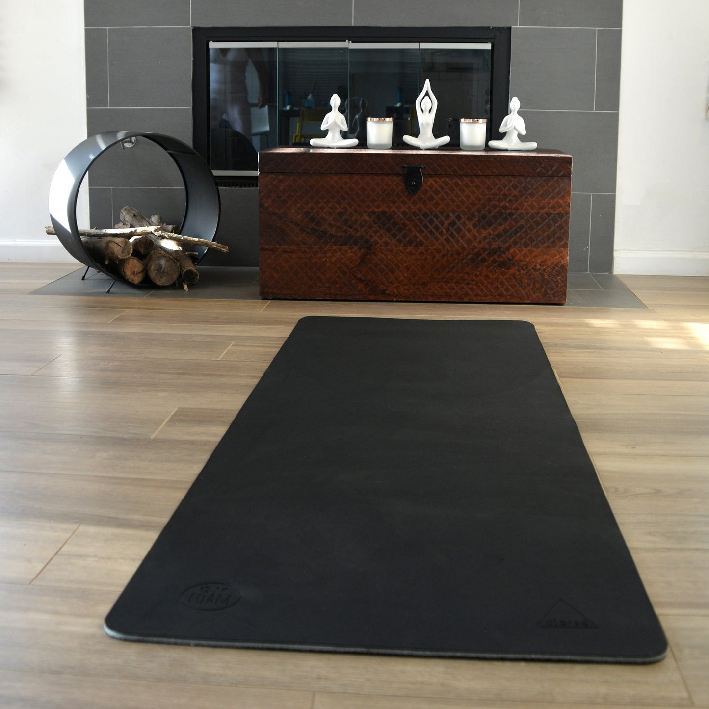 THICK Midnight Matte Black Yoga Mat - Alerse